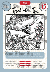 Quẻ Phục Hy số 45 Trạch Địa Tuy