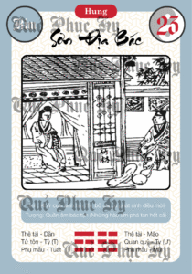 Quẻ Phục Hy Kinh Dịch Sơn Địa Bác