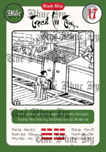 Quẻ Phục Hy Số 17 - Trạch Lôi Tùy
