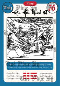 Quẻ Phục Hy Số 36 Địa Hỏa Minh Di