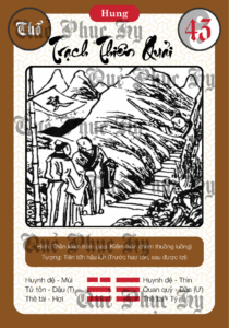 Quẻ Phục Hy Số 43 Trạch Thiên Quải