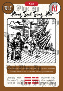 Quẻ Phục Hy Số 61 Phong Trạch Trung Phu